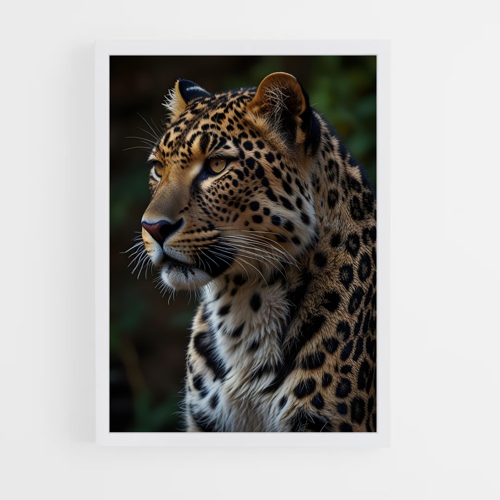 leopard-7 cadre Blanc