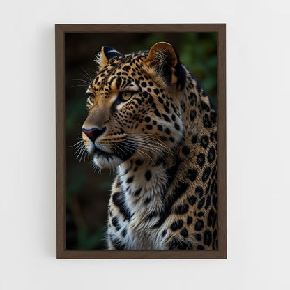 leopard-7 cadre Bois foncé