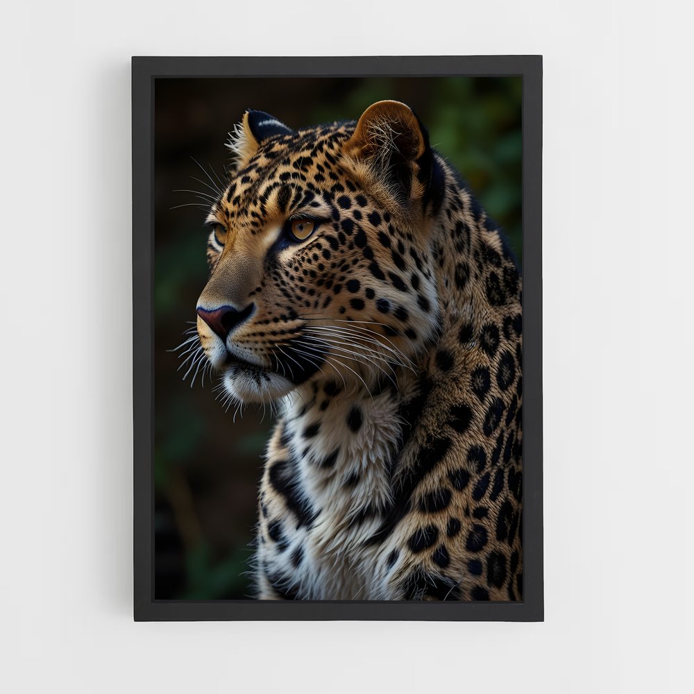 leopard-7 cadre Noir