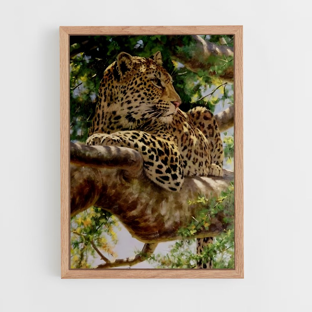 leopard-8 cadre Bois clair