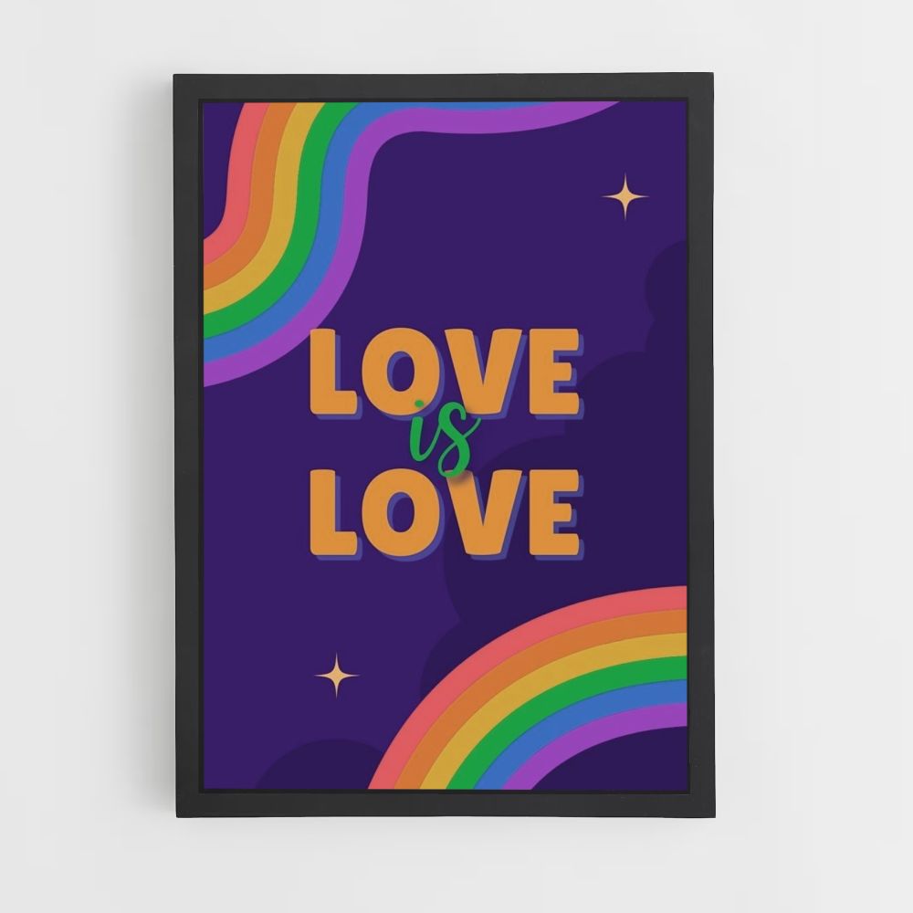 Rainbow Love Poster