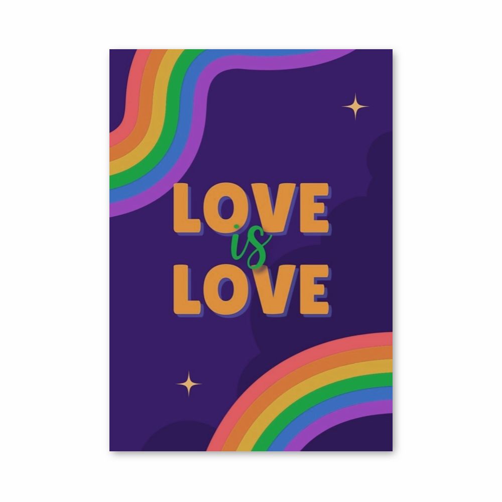 Rainbow Love Poster