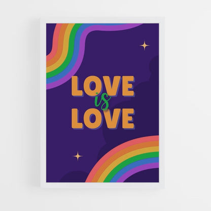 Rainbow Love Poster