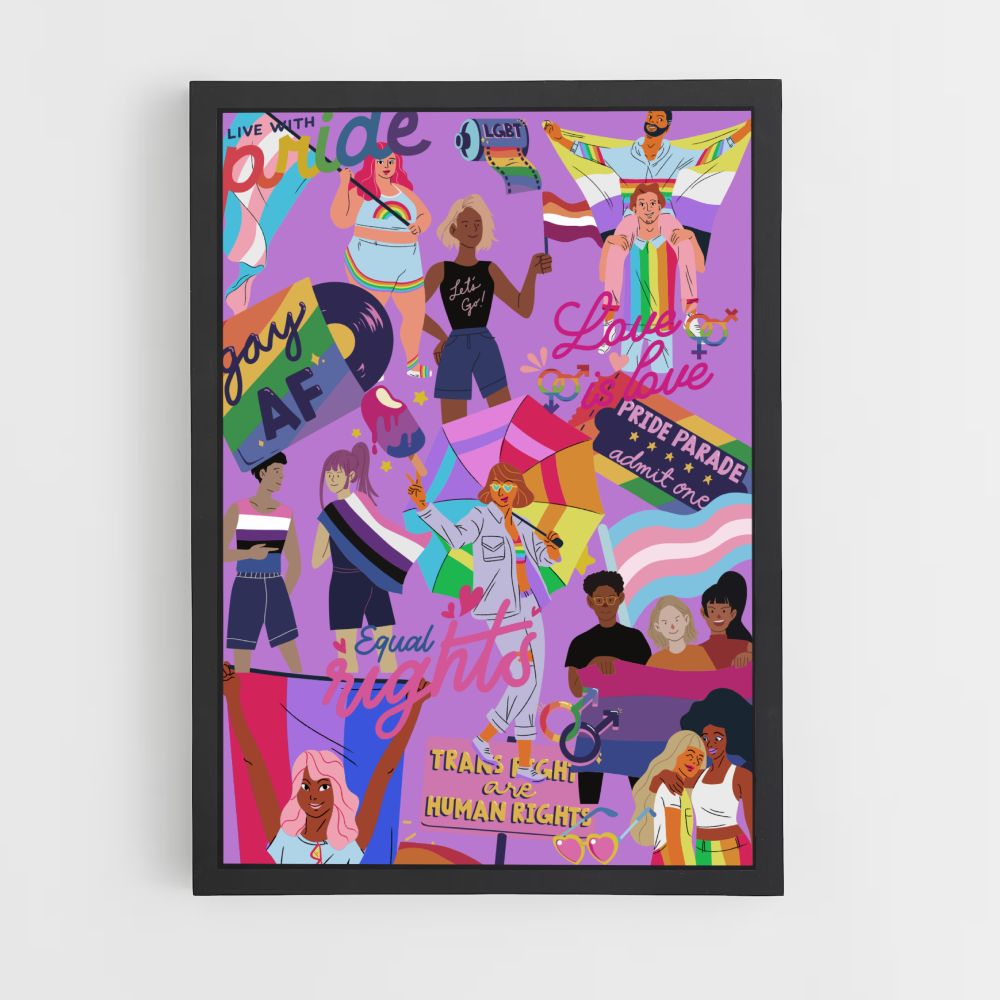 LGBT Collage Poster