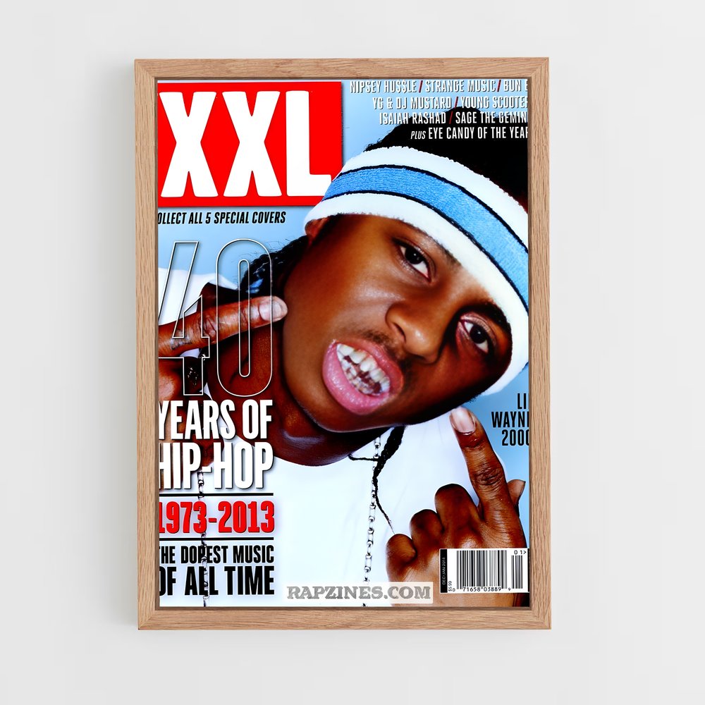 lil-wayne-12 cadre Bois clair
