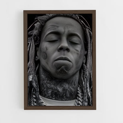 lil-wayne-2 cadre Bois foncé