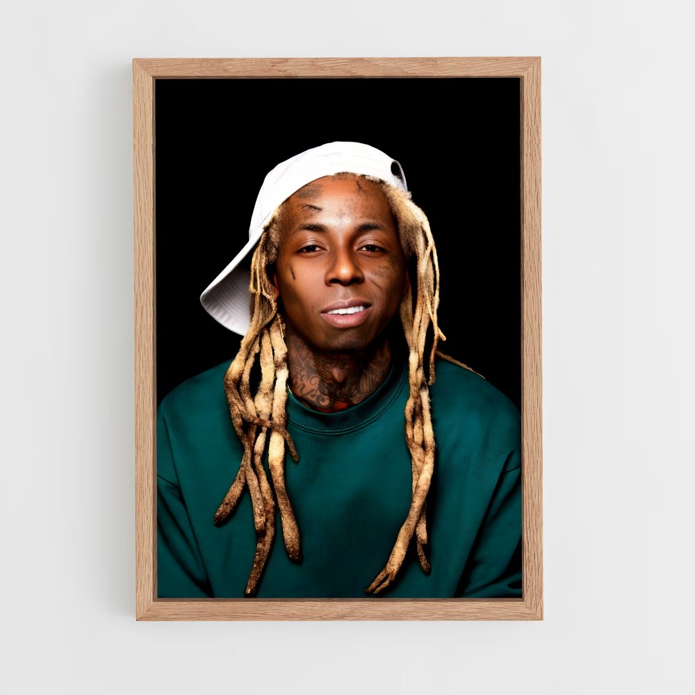 lil-wayne-9 cadre Bois clair