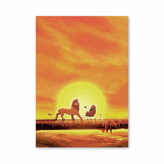 Poster Soleil Roi Lion