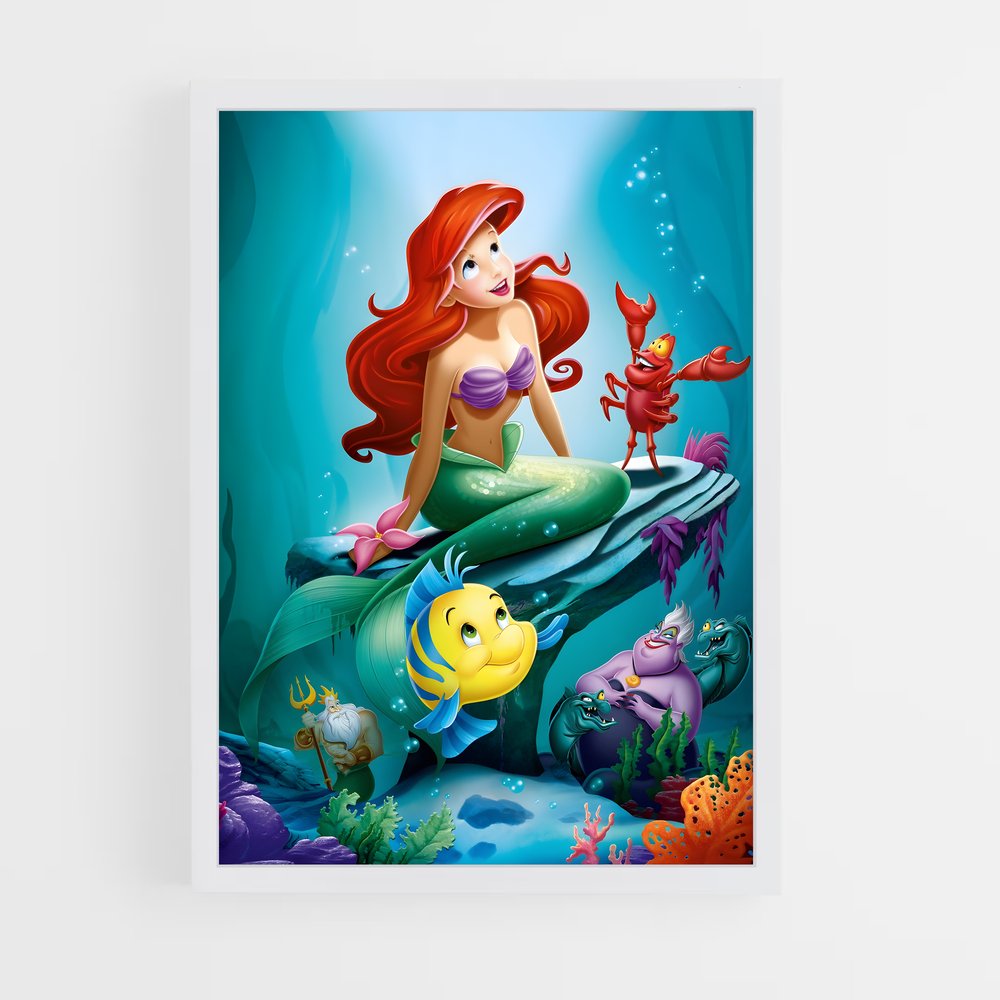 little-mermaid-1 cadre Blanc