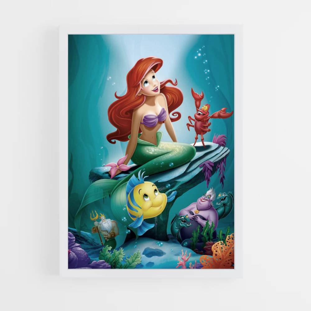 Poster The little mermaid underwater