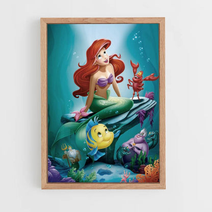 Poster The little mermaid underwater