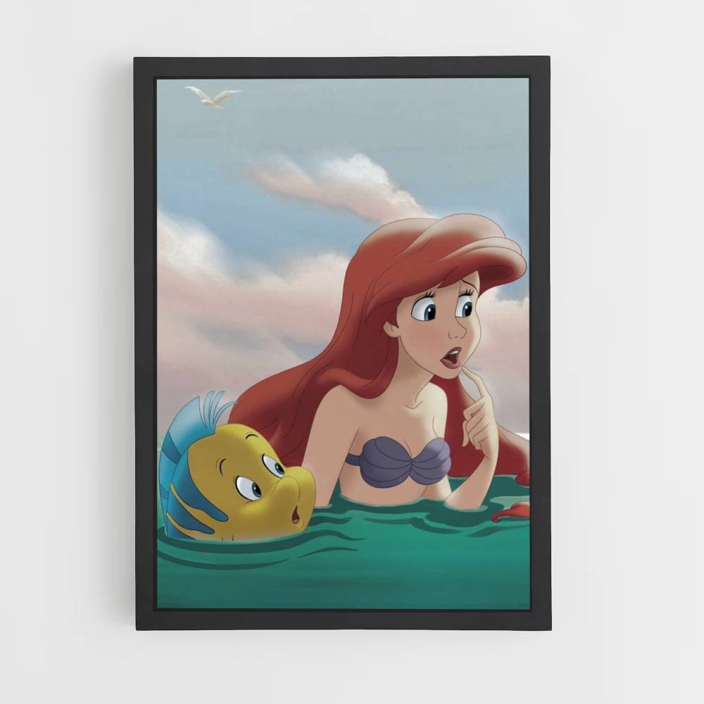 Poster The Little Mermaid Retro