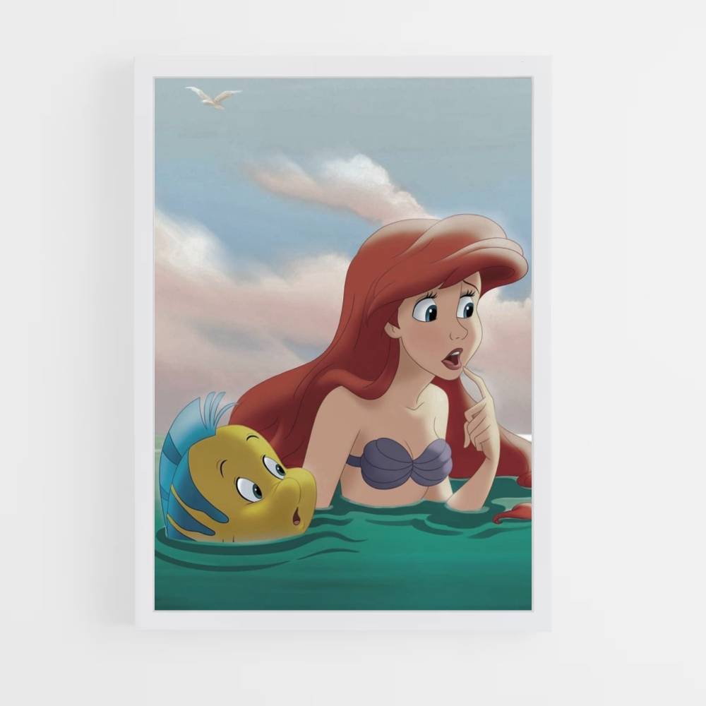 Poster The Little Mermaid Retro