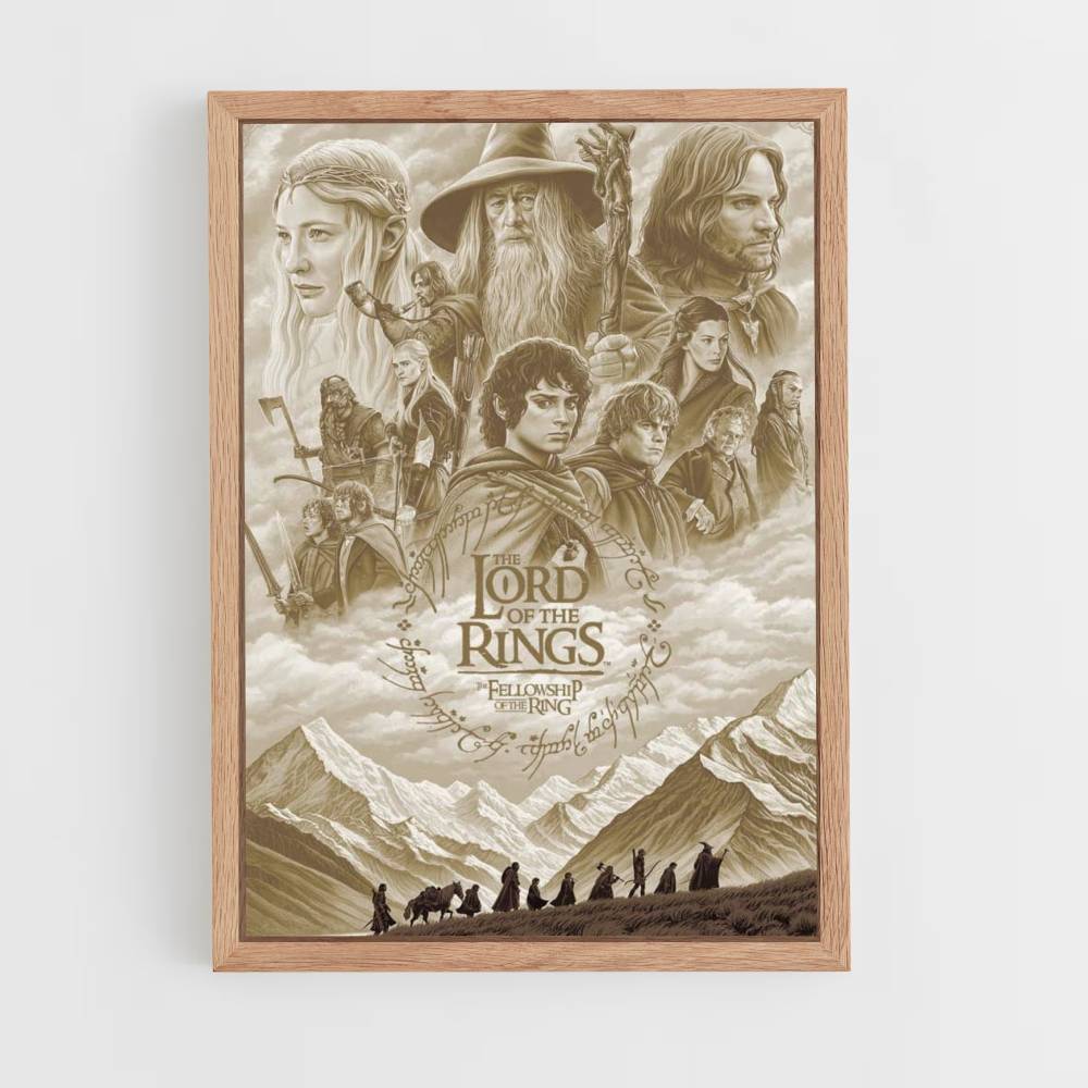 Poster LOTR Beige