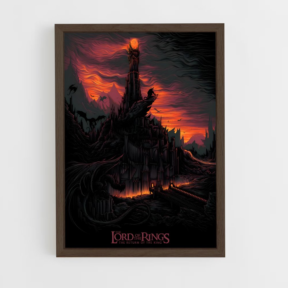 lord-of-the-ring-8 cadre Bois foncé
