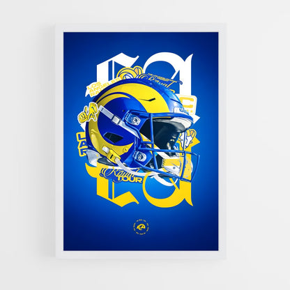 los-angeles-rams-10 cadre Blanc