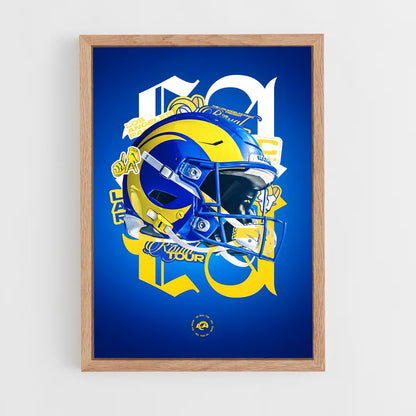 los-angeles-rams-10 cadre Bois clair
