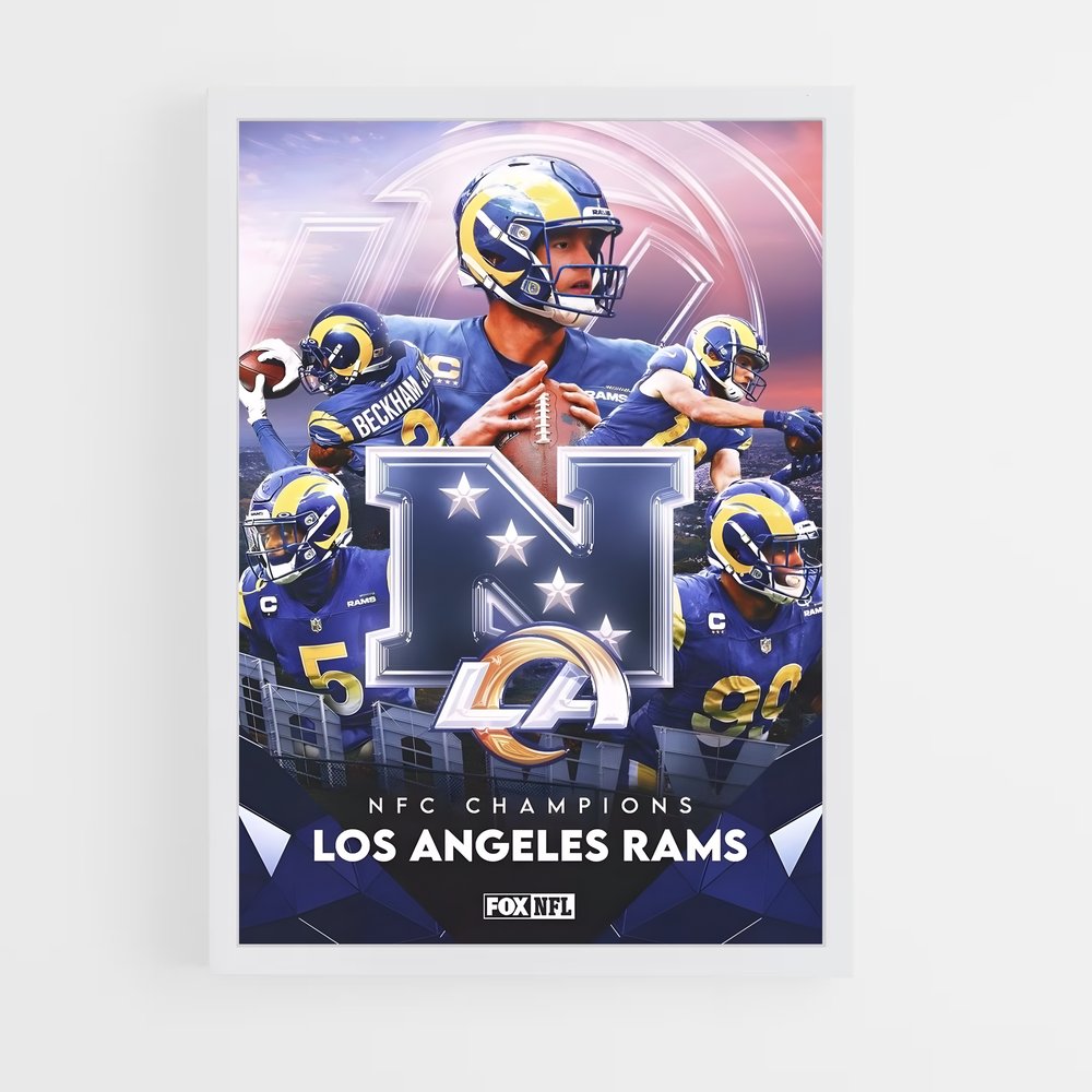 los-angeles-rams-11 cadre Blanc