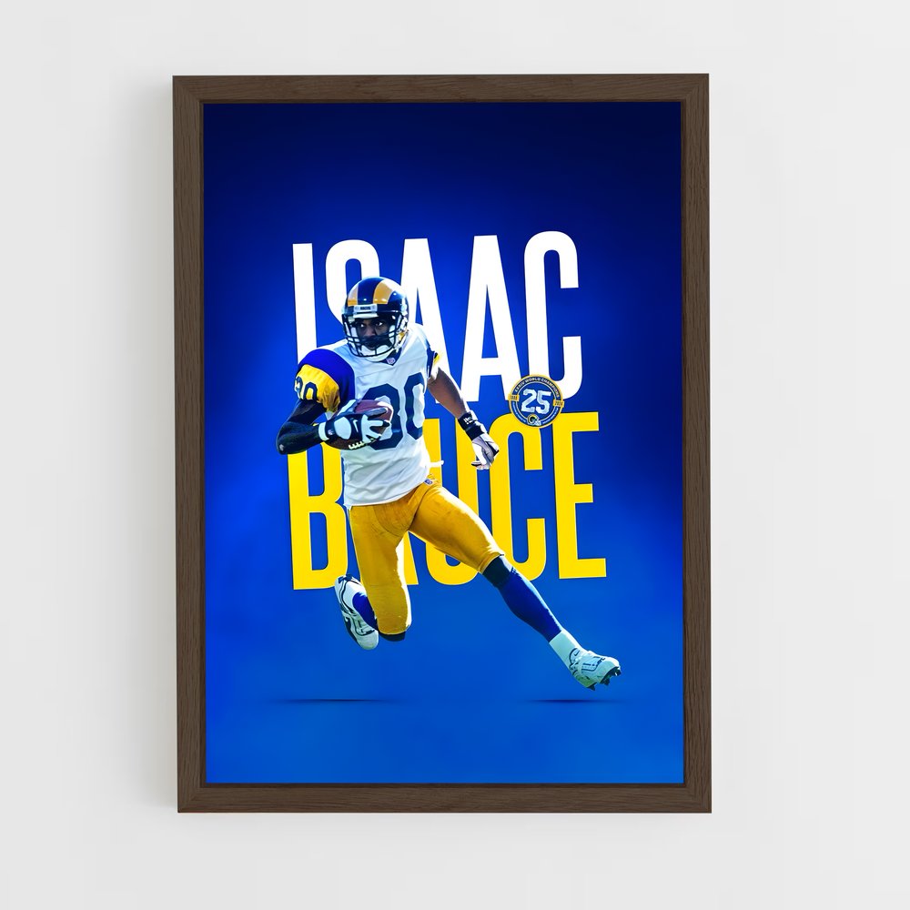 los-angeles-rams-12 cadre Bois foncé