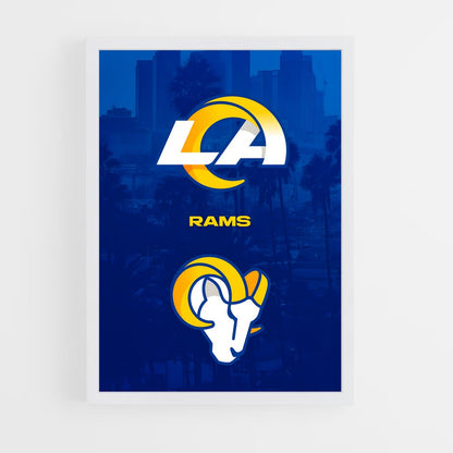 los-angeles-rams-14 cadre Blanc