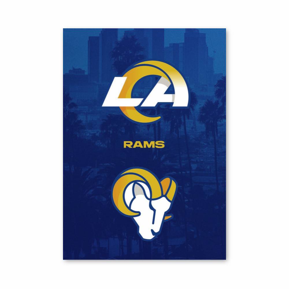 Poster Los Angeles Rams Skyline | Aesthetic Posters