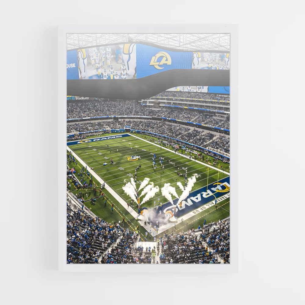 los-angeles-rams-16 cadre Blanc