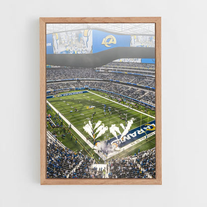 los-angeles-rams-16 cadre Bois clair