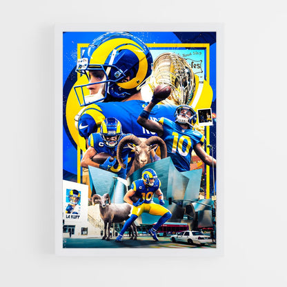 los-angeles-rams-18 cadre Blanc