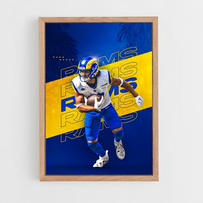 los-angeles-rams-3 cadre Bois clair