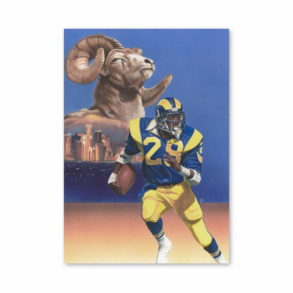 Vintage Los Angeles Rams Poster | Aesthetic Posters
