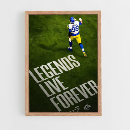 los-angeles-rams-9 cadre Bois clair