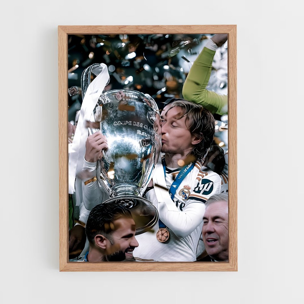 luka-modric-3 cadre Bois clair