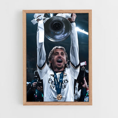 luka-modric-8 cadre Bois clair