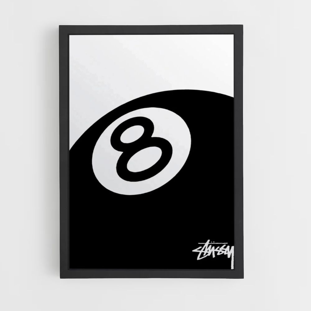 Poster Stussy Billiards 8