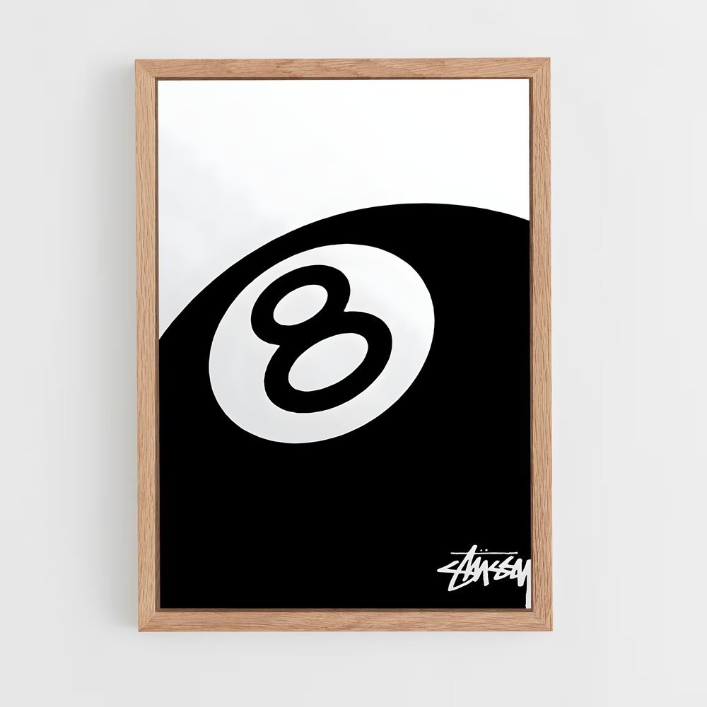 Poster Stussy Billiards 8 | Aesthetic Posters