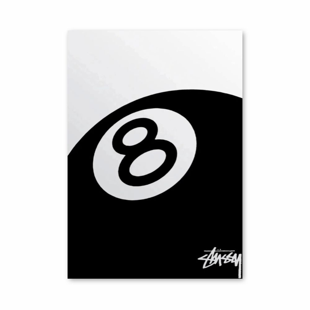 Poster Stussy Billiards 8