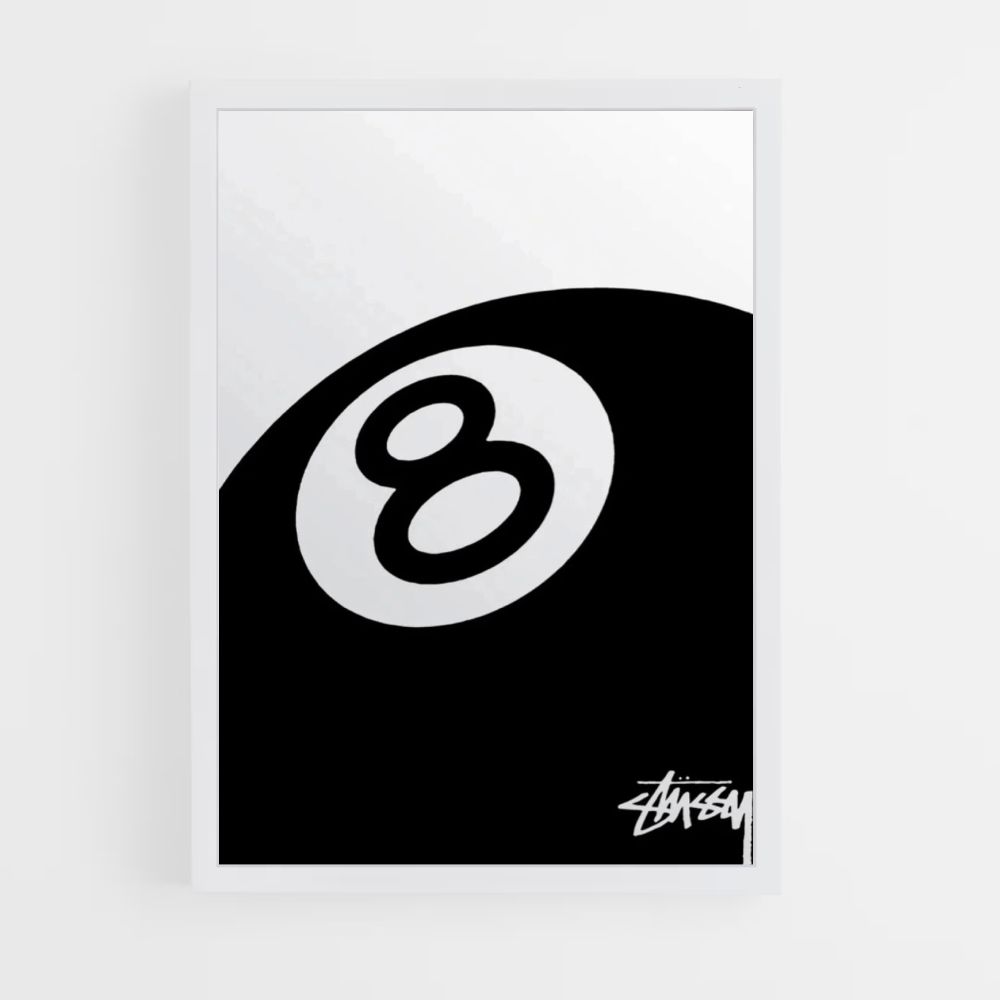 Poster Stussy Billiards 8