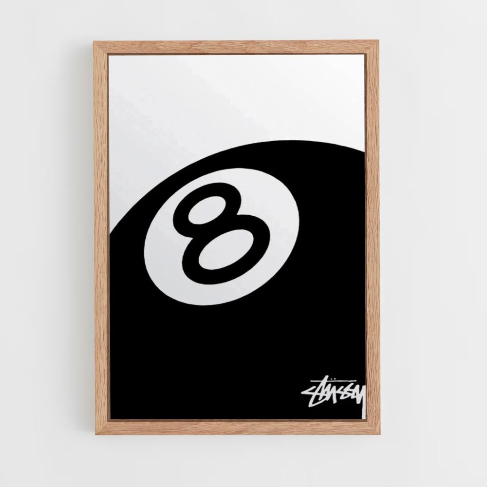 Poster Stussy Billiards 8