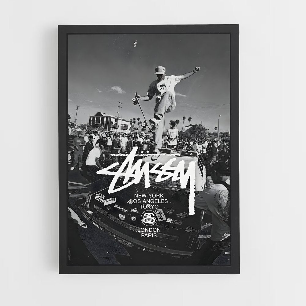 Poster Stussy Black and White | Aesthetic Posters