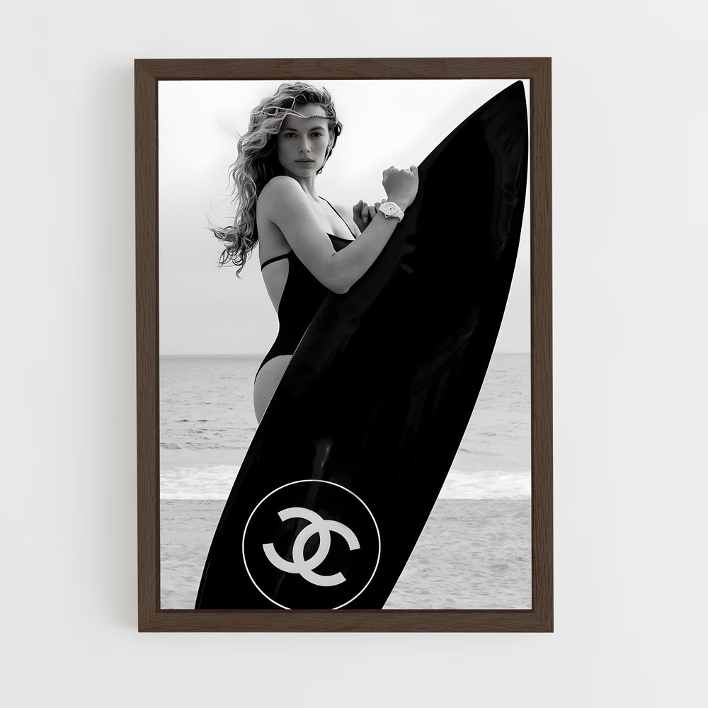 Poster Surfing Chanel | Aesthetic Posters