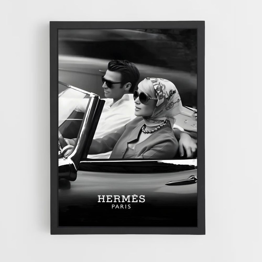 Poster Hermès Paris Car