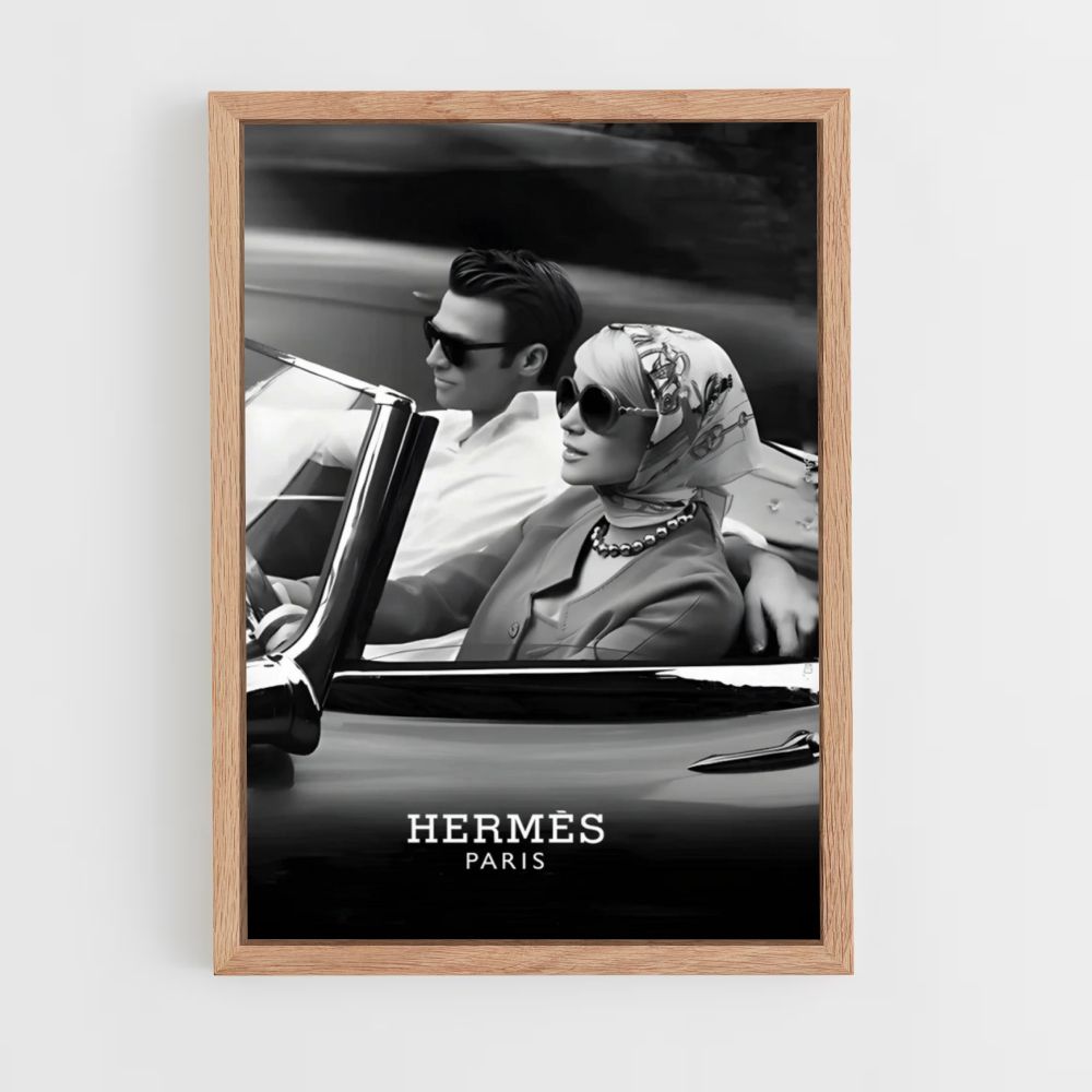 Poster Hermès Paris Car