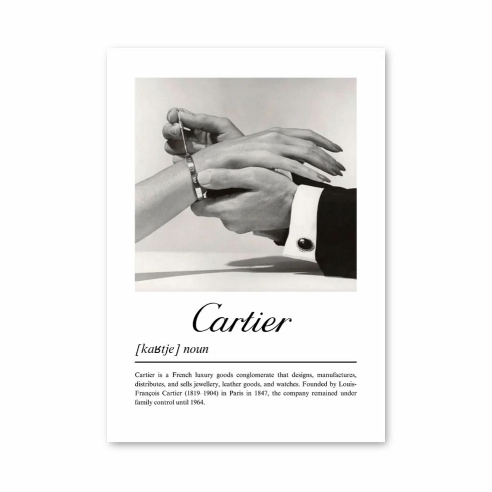 Cartier Posts Poster Cartier Journal | Aesthetic Posters
