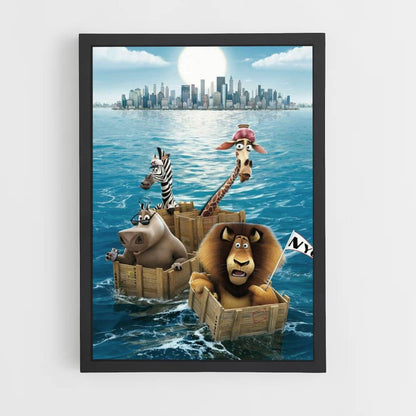 Madagascar Boat Poster