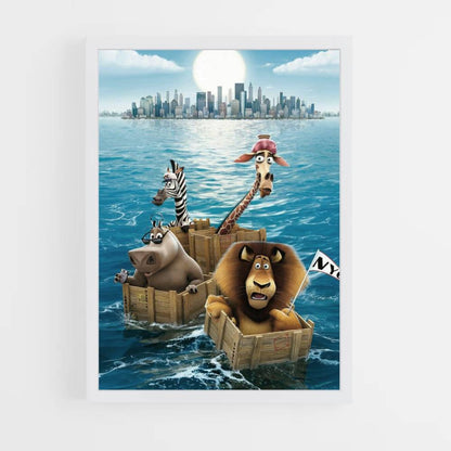 Madagascar Boat Poster