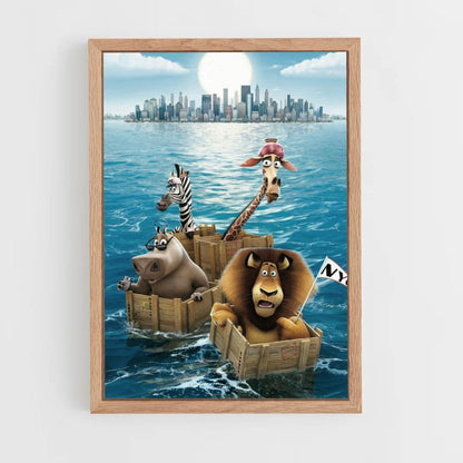 Madagascar Boat Poster