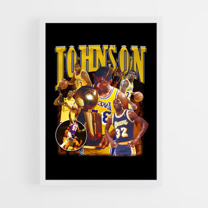 magic-johnson-11 cadre Blanc