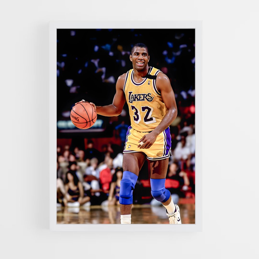 magic-johnson-14 cadre Blanc