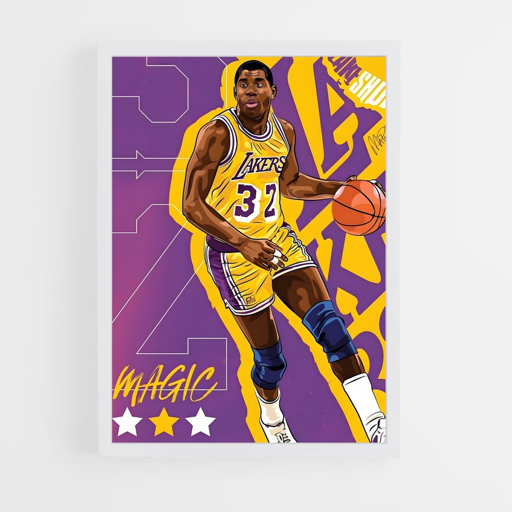 magic-johnson-2 cadre Blanc