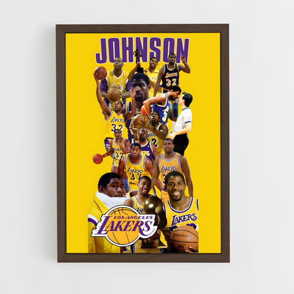 magic-johnson-4 cadre Bois foncé